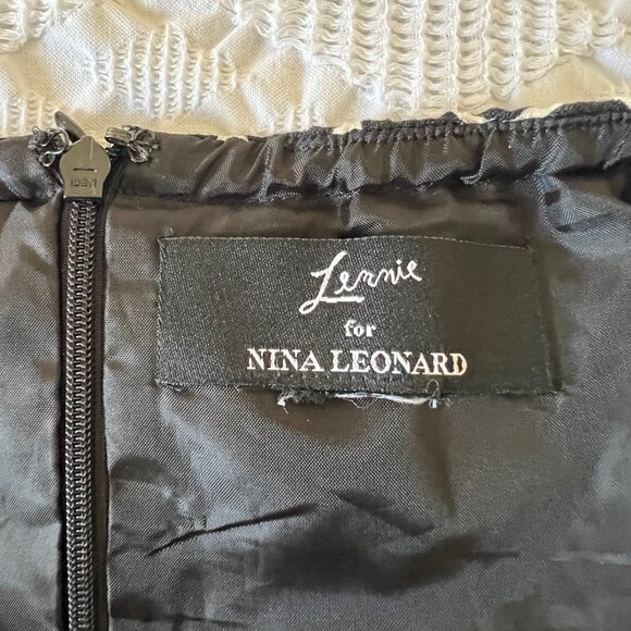 🎃Lenni for Nina Leonard black & white Print Halter size S possibly M could wear - Picture 4 of 5